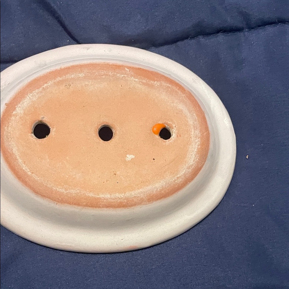 Vibrant Multicolor Ceramic Soap Dish - Picture 2 of 3